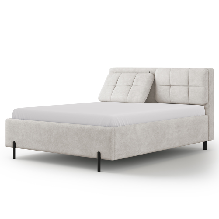 Sconto Postel s roštem  BELANI II světle šedá, 180x200 cm