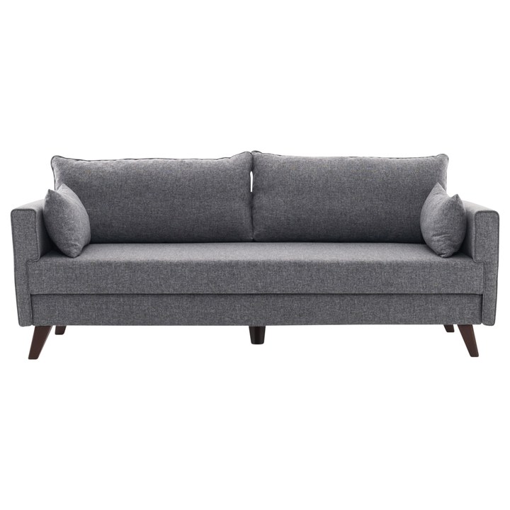 Sconto Pohovka BELLA III šedá, 3-sedák