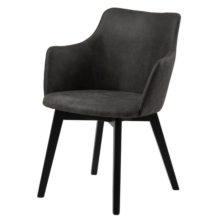 Sconto Jídelní židle BELLA šedá/černá