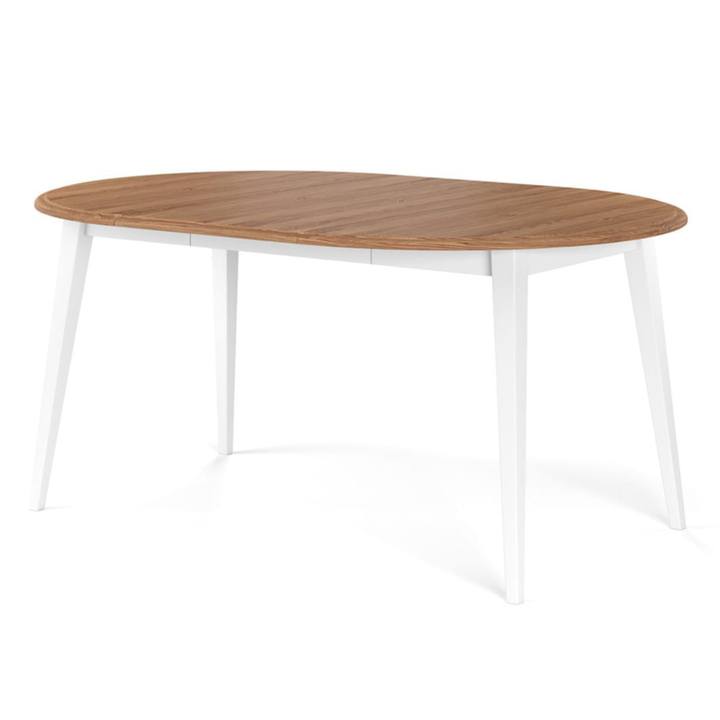 Sconto Jídelní stůl BELLU 2 bílá/dub