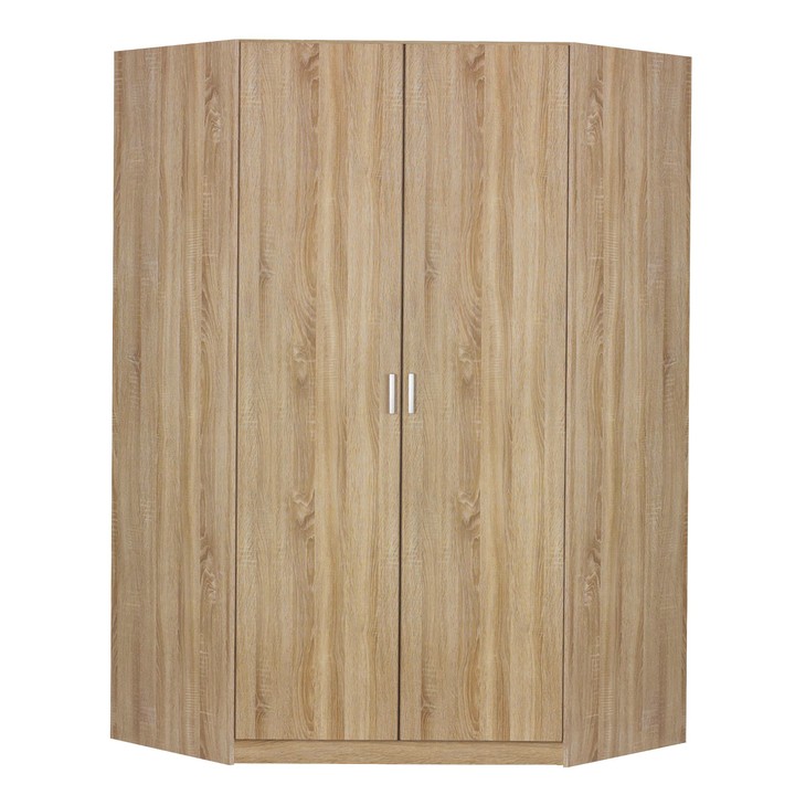 Sconto Rohová šatní skříň  BENETT dub sonoma