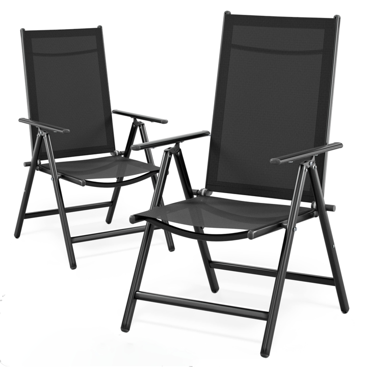 Zahradní židle BERN 2 antracitová, set 2 ks 1