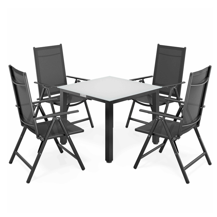 Zahradní set BERN 4 antracitová/bílá 1