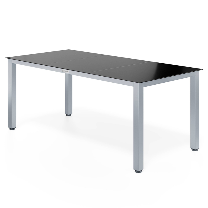 Zahradní stůl BERN 7 stříbrná/černá 1