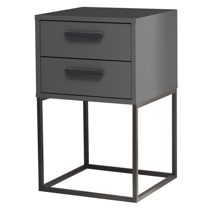 Sconto Noční stolek BIGGER 2 grafitová