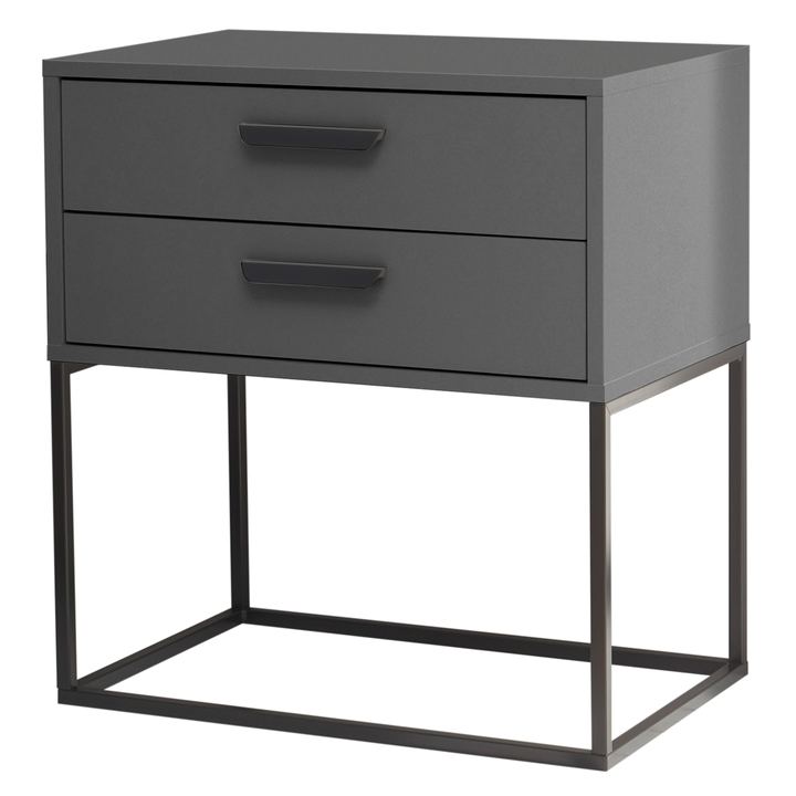 Sconto Noční stolek BIGGER 3 grafitová