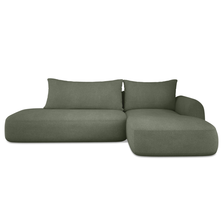 Sconto Sedací souprava BINDI pravá, tmavě zelená