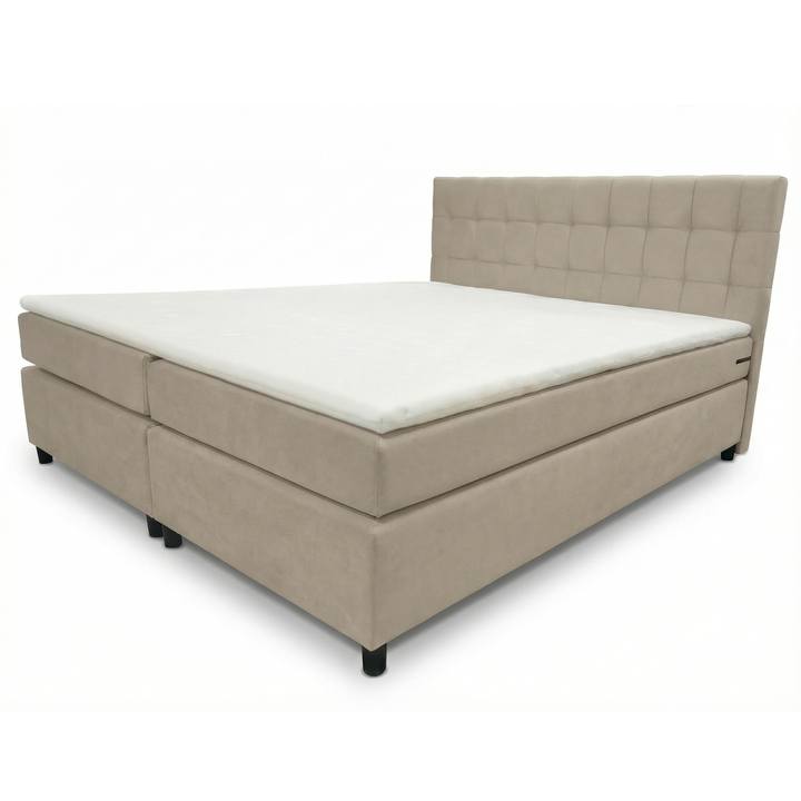 Postel s matrací a topperem BIRNA 2 BSB béžová, 180x200 cm 1