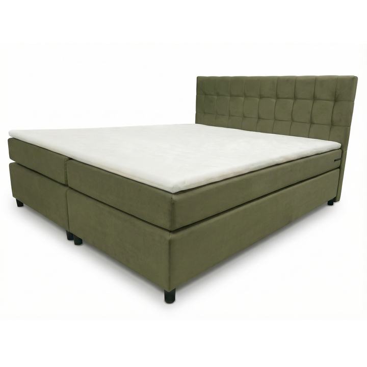 Postel s matrací a topperem BIRNA 2 BSB olivová, 180x200 cm 1