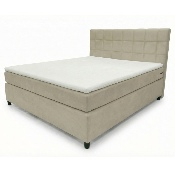 Postel s matrací a topperem BIRNA 2 BSB béžová, 120x200 cm 1