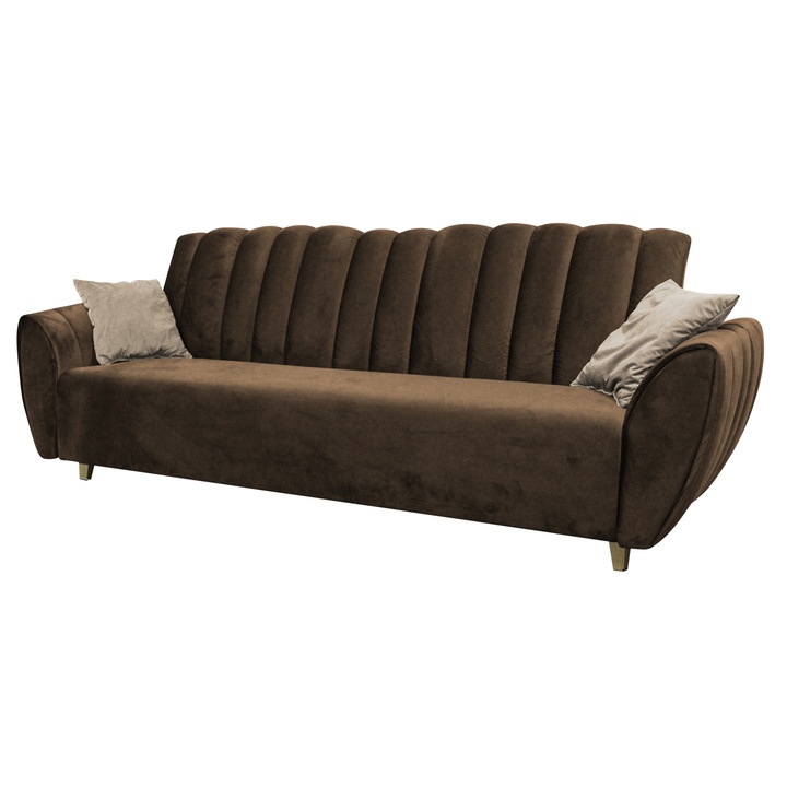 Sconto Pohovka BLOOM hnědá/béžová