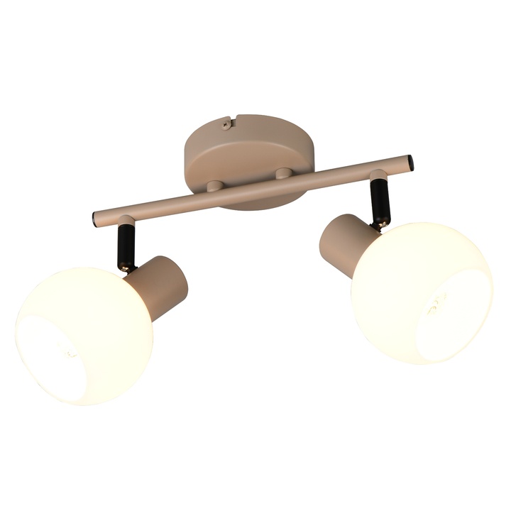 Sconto Bodové svítidlo BOBA 2 béžová/bílá