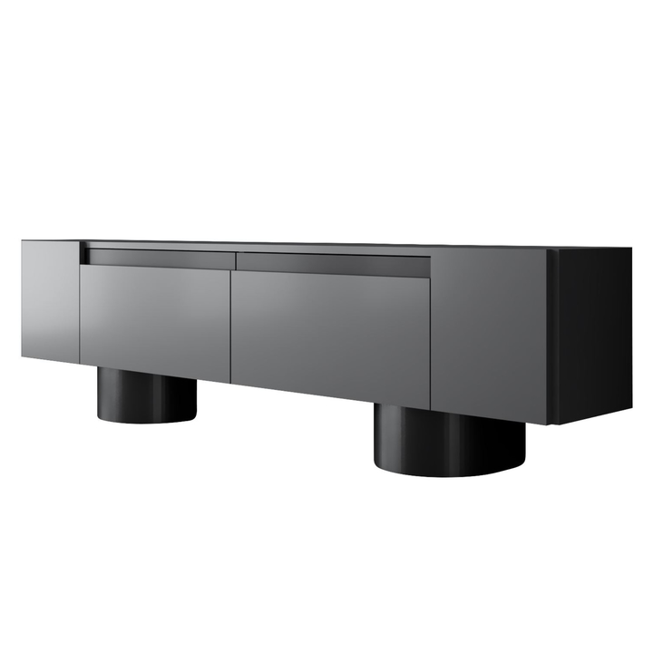 TV stolek BOHEM antracitová/černá 1