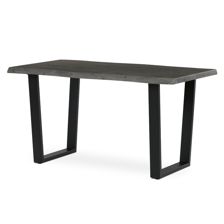 Sconto Jídelní stůl BONITO šedý dub/černá, šířka 140 cm