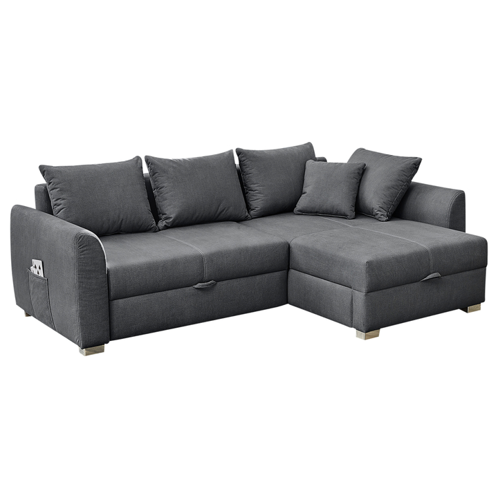 Sconto Sedací souprava BOOMER tmavě šedá