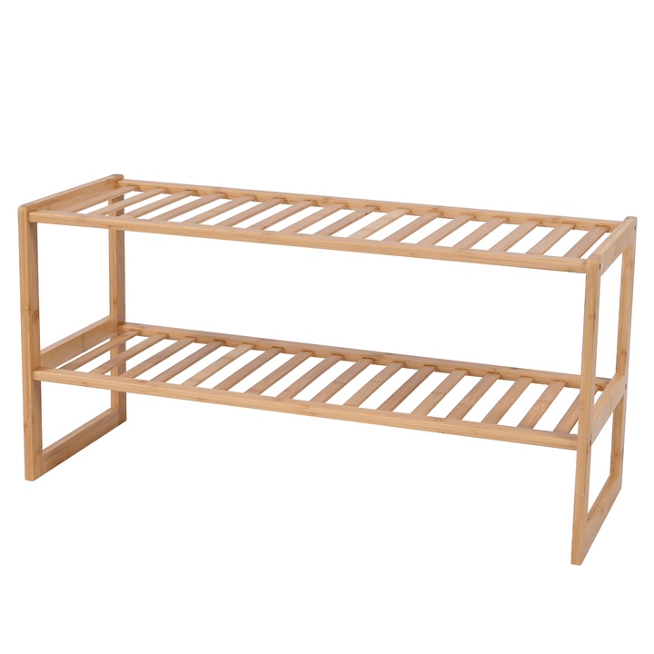 Sconto Policový botník BORIS 2 bambus