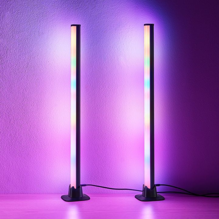 Sconto Set 2ks LED RGB lamp BOY černý kov