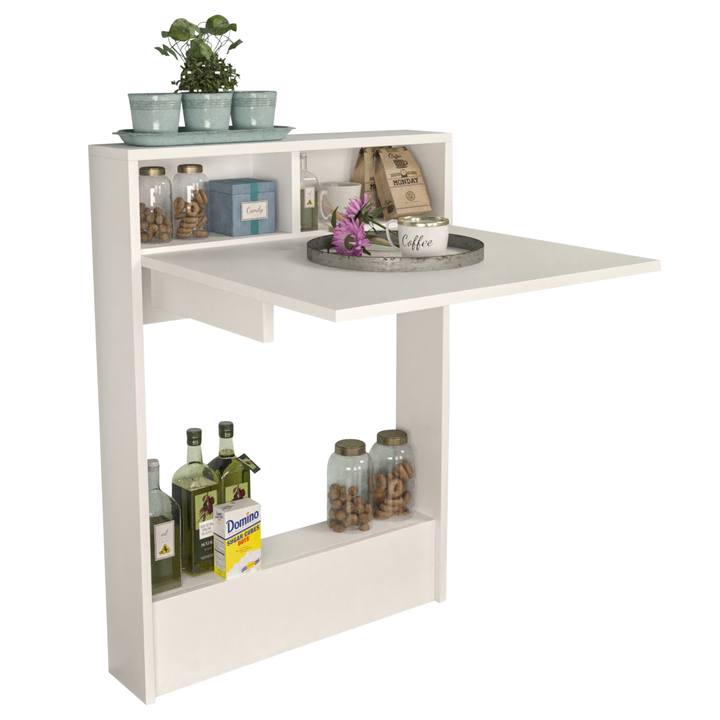 Sconto Stůl BRACKET  bílá