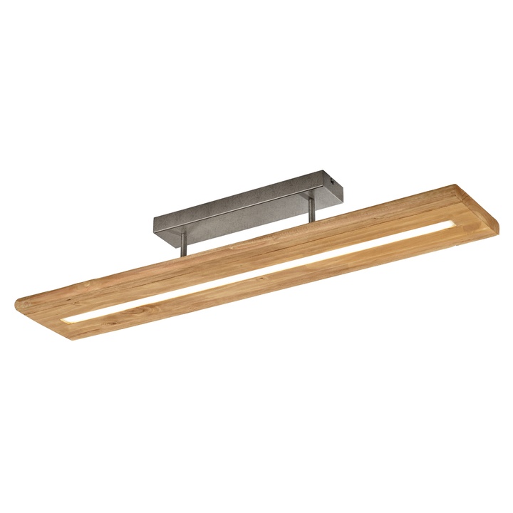 Sconto Stropní svítidlo BRAD přírodní/antik nikl