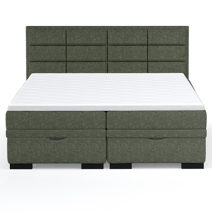 Sconto Postel boxspring BRAM olivová, 180x200 cm
