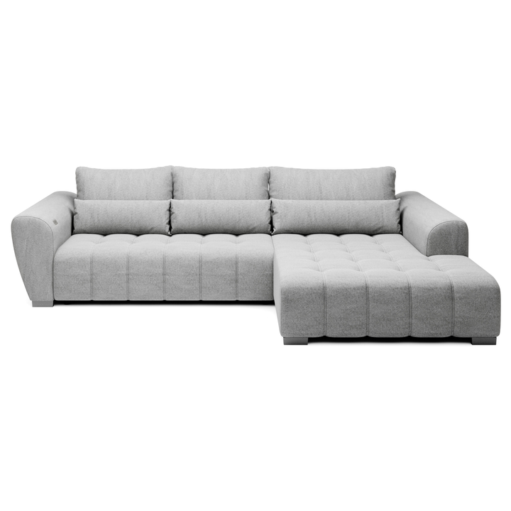 Sconto Sedací souprava BRAVEN pravá, šedostříbrná