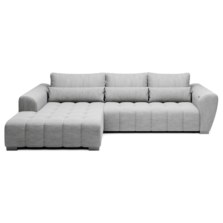 Sconto Sedací souprava BRAVEN levá, šedostříbrná