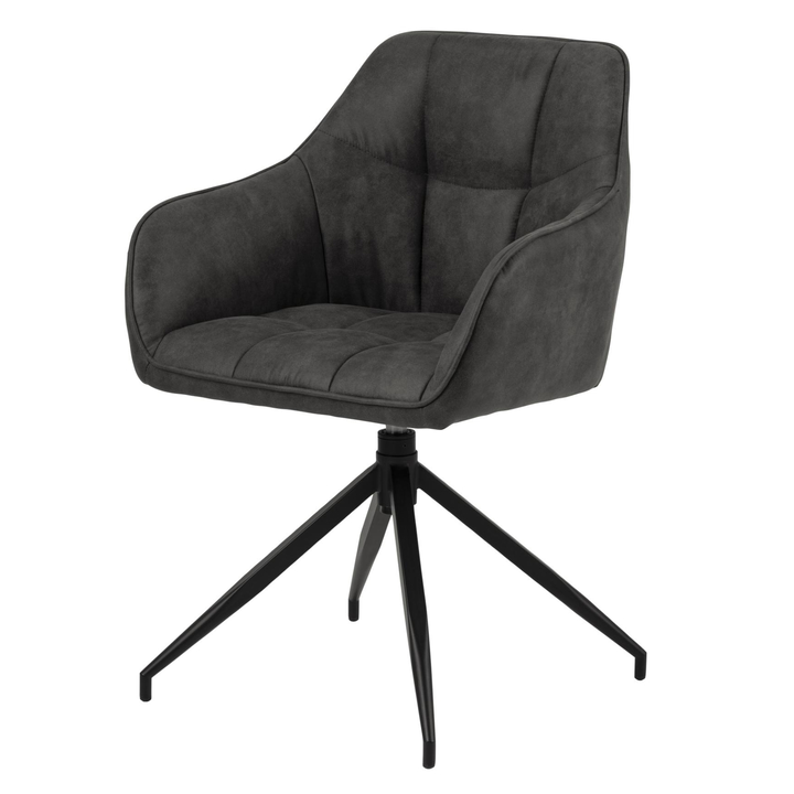 Sconto Jídelní židle BRENDA šedá/černá