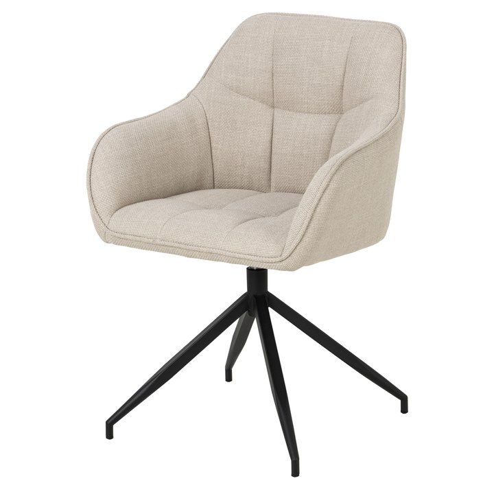 Sconto Jídelní židle BRENDA béžová/černá