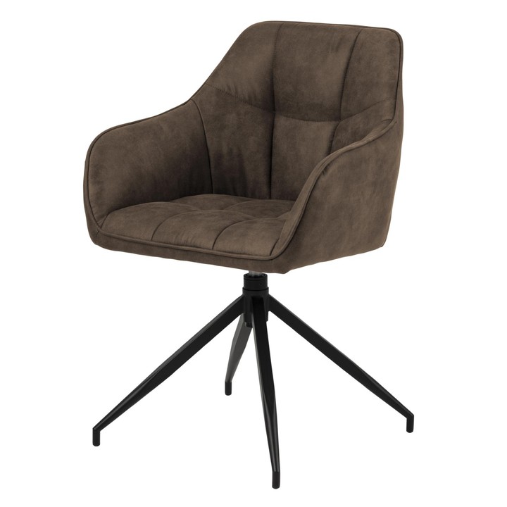 Sconto Jídelní židle BRENDA hnědá/černá