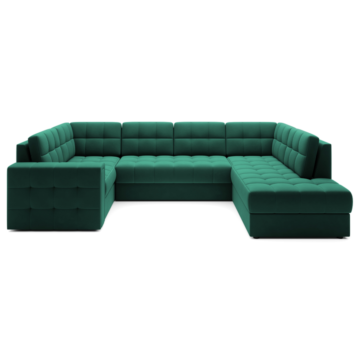 Sconto Sedací souprava BRITTA II pravá, tmavě zelená