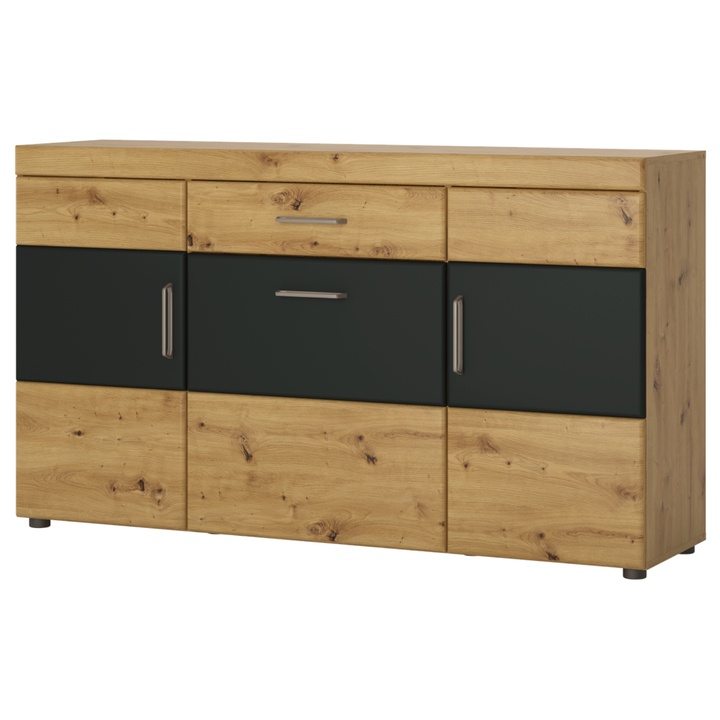 Sconto Komoda BRIXEN dub artisan/kosmos šedá