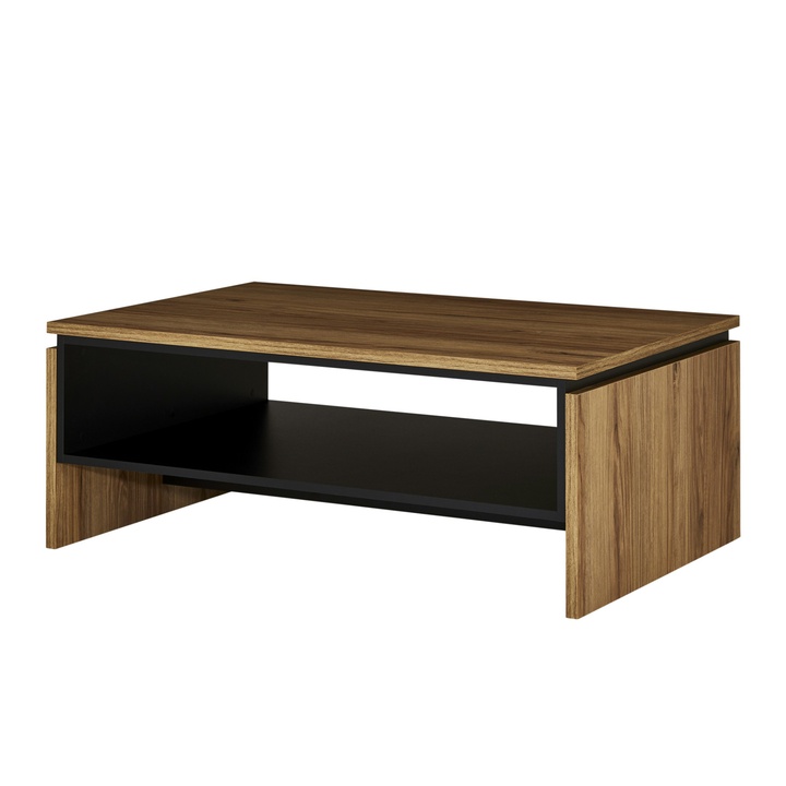 Sconto Konferenční stolek  BROLO dub catania/perleťová černá