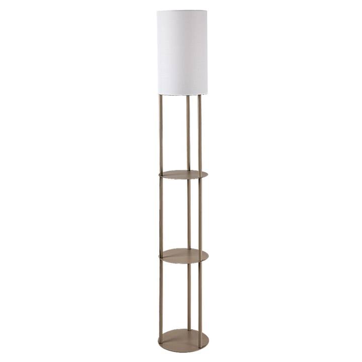 Stojací lampa BRONN 2 hnědá/bílá 1