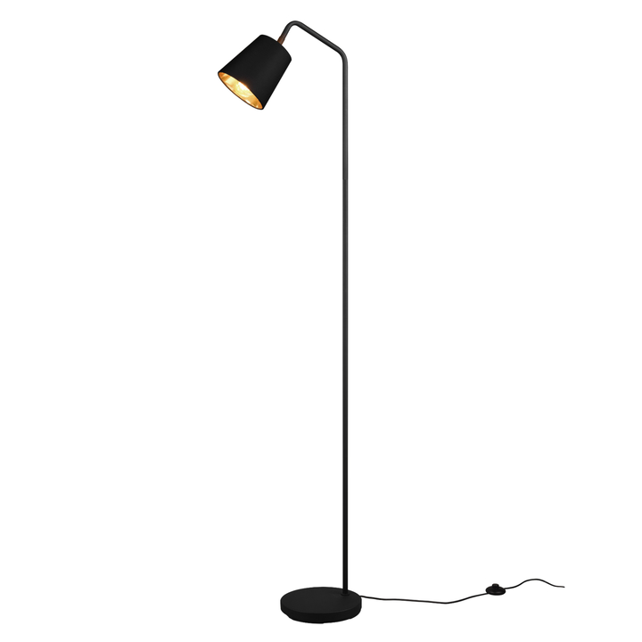Sconto Stojací lampa BUDDY černá/zlatá