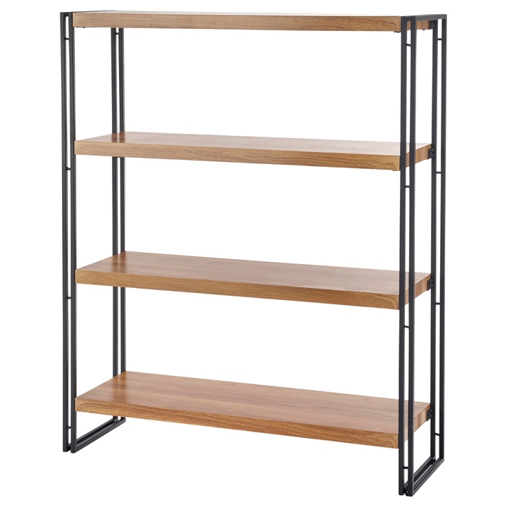 Sconto Regál BULAVOR 1 zlatý dub/černá