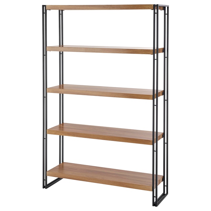 Sconto Regál BULAVOR 2 zlatý dub/černá