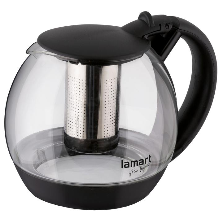 Konvice na čaj BULB nerez/sklo/plast, 2 l 1