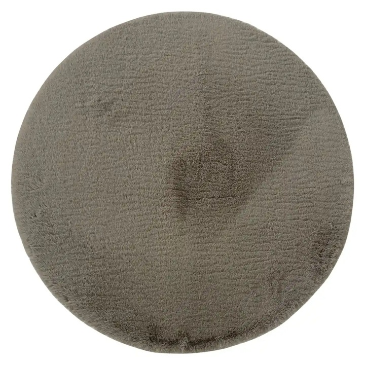 Sconto Koberec BUNNY tmavě hnědá, průměr 80 cm