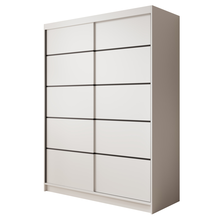Sconto Šatní skříň CALUM bílá