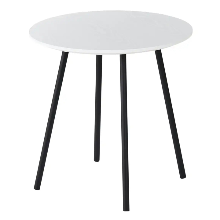 Přístavný stolek CANNETO bílá/černá, ⌀ 40 cm 1