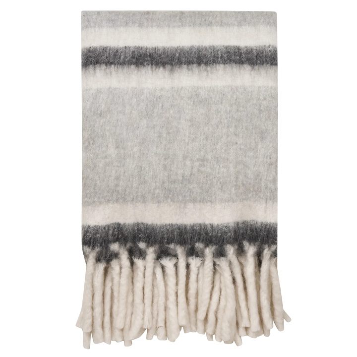 Sconto Pléd CARMEL šedá/bílá