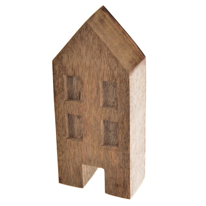 Sconto Dekorace domeček CARR mango, šířka 7 cm