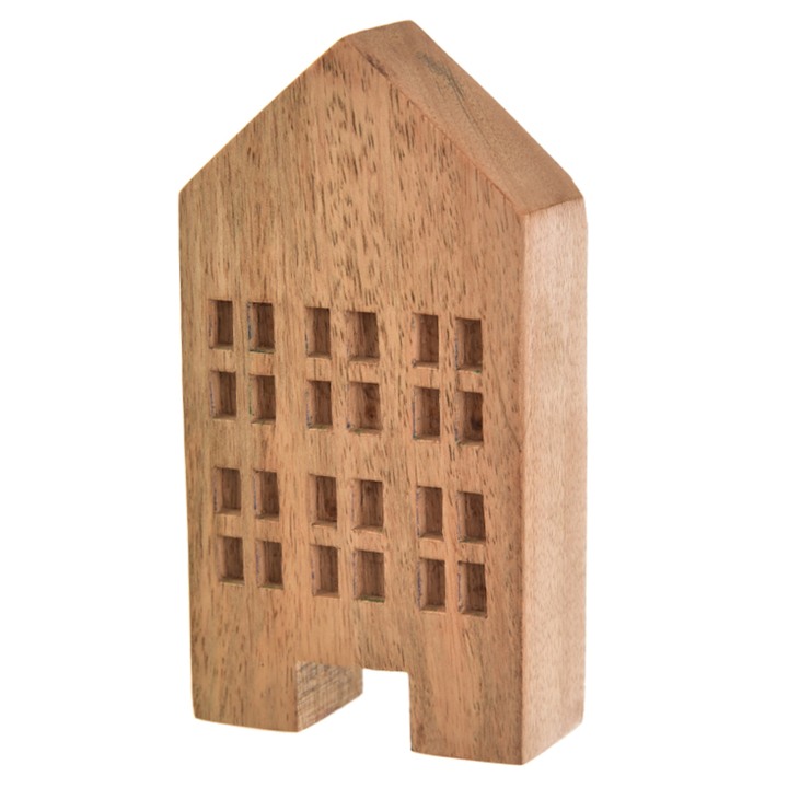 Sconto Dekorace domeček CARR mango, šířka 8 cm