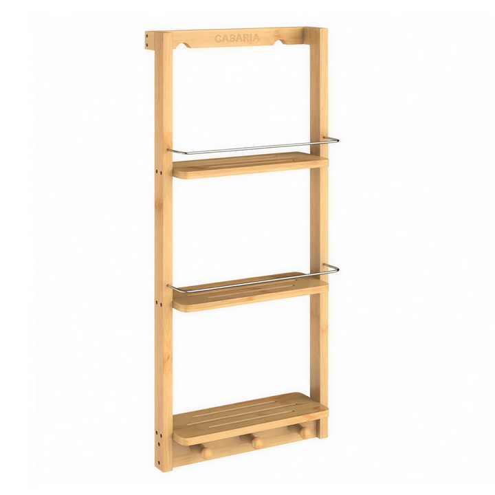 Nástěnný regál CASA 2 bambus 1