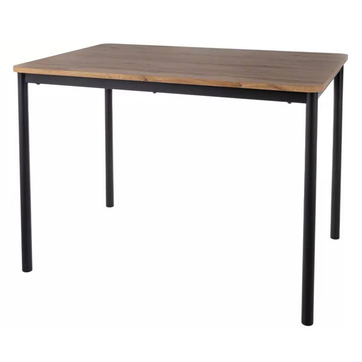 Sconto Jídelní stůl CATY dub artisan/černá