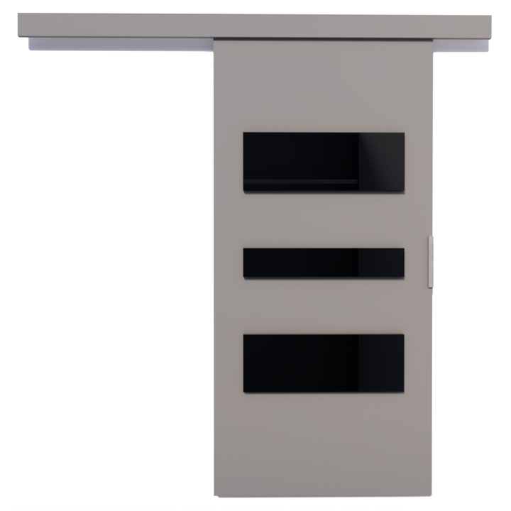 Posuvné dveře CENTO 76 šedá/černá, 76x205 cm 1