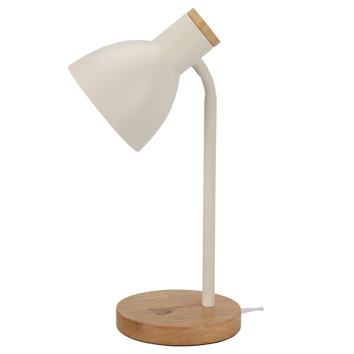 Stolní lampa CHANEL bílá/přírodní 1