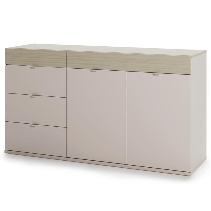 Komoda  CHARLIE 2 písková/dub barista 1