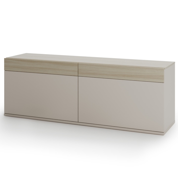 Sconto TV komoda  CHARLIE písková/dub barista