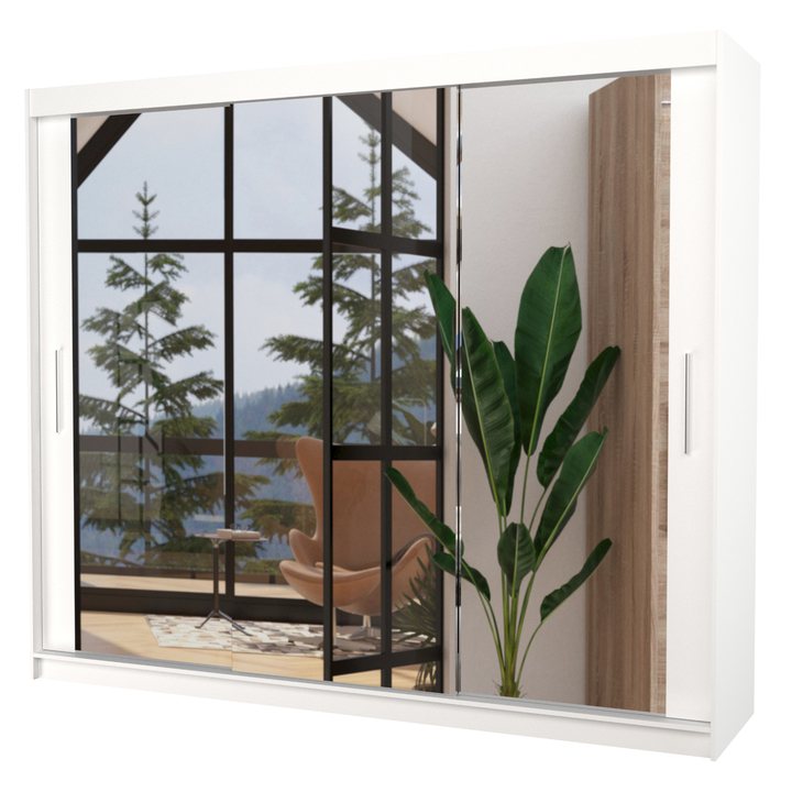 Sconto Šatní skříň CHENG bílá